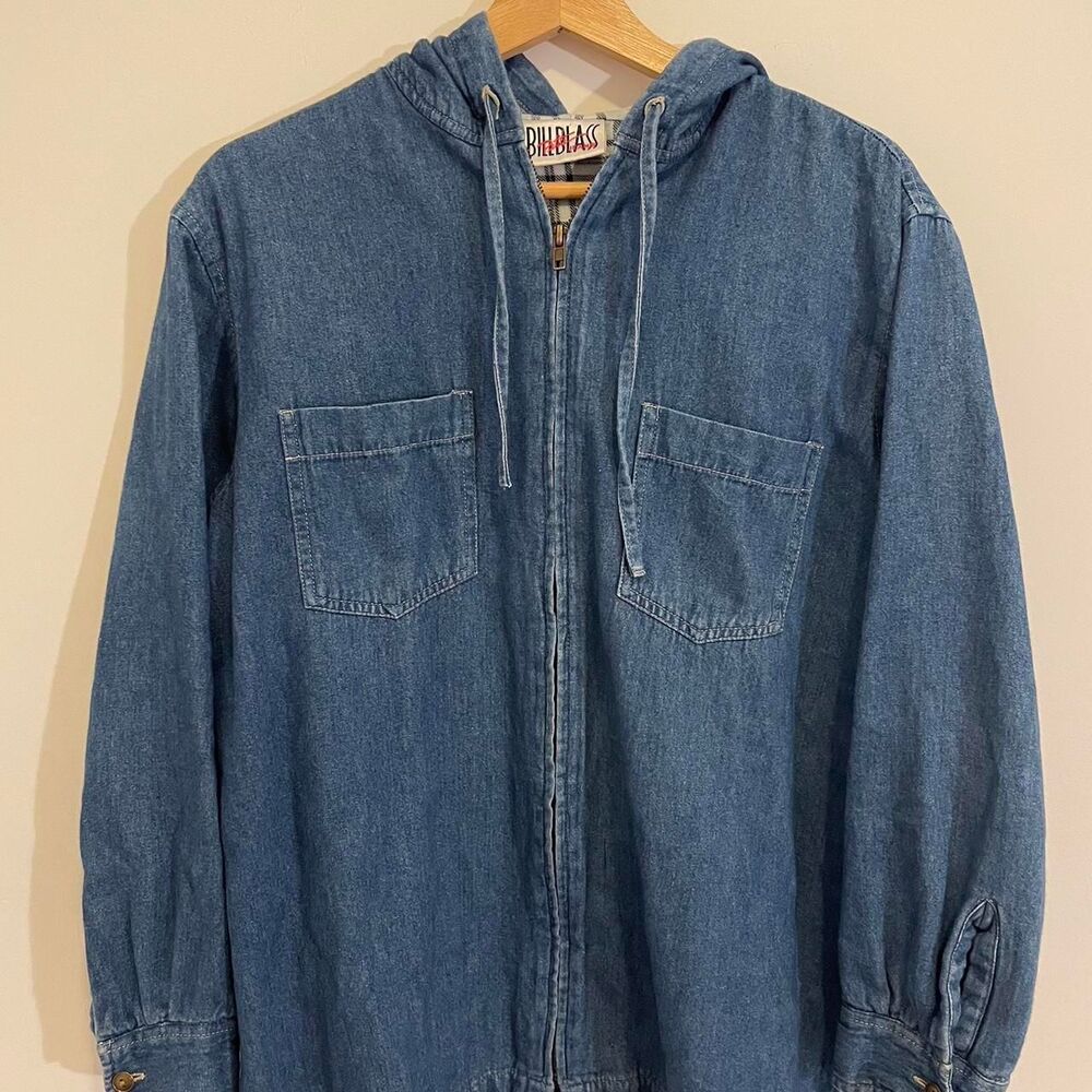 Bill-blass Women's Blue and Navy Jacket